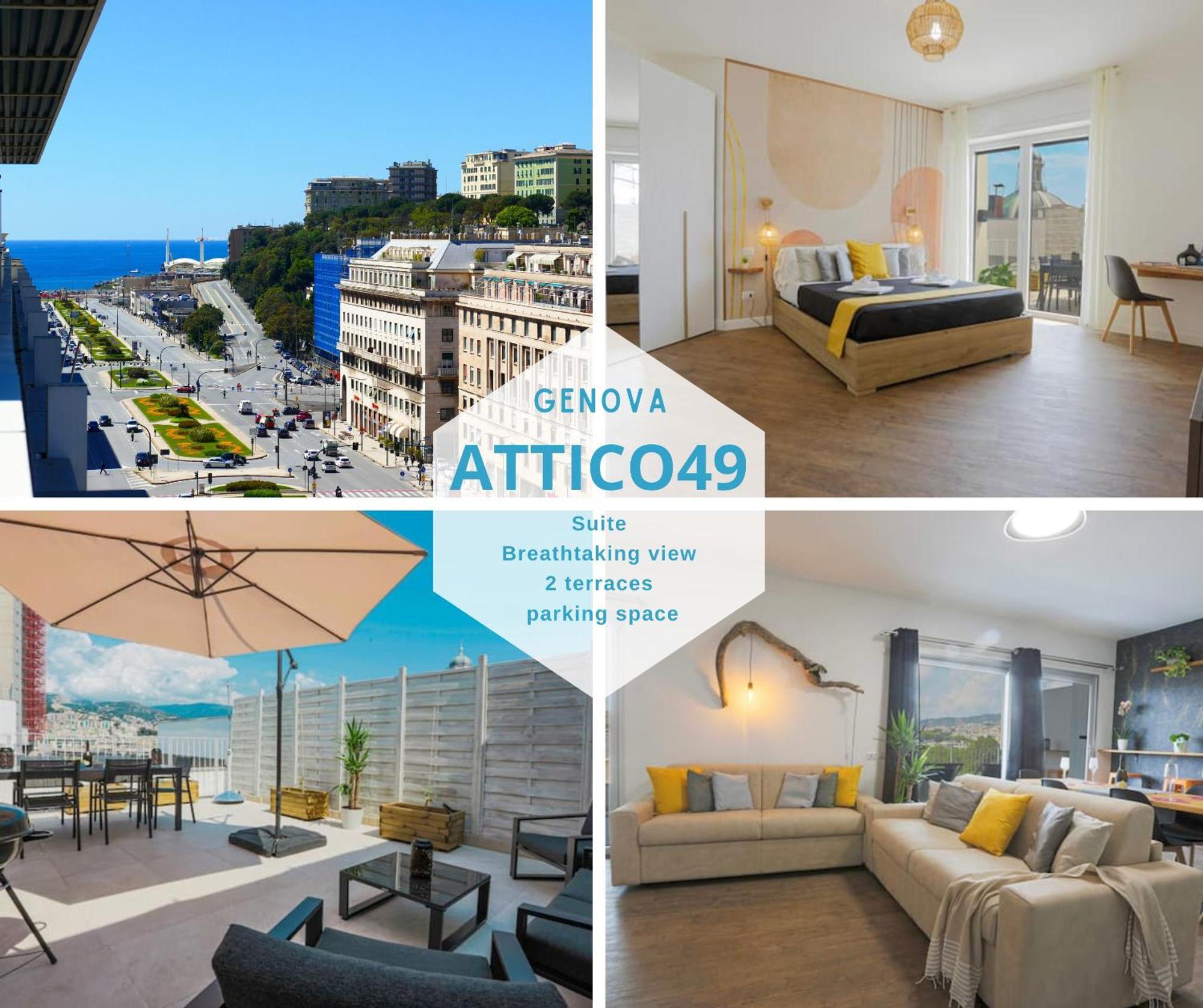 Attico Luxury Con Parcheggio E Terrazza Vista Mozzafiato Apartment Genoa Luaran gambar